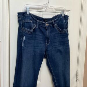 White House Black Market Dark Blue Straight Leg Jeans